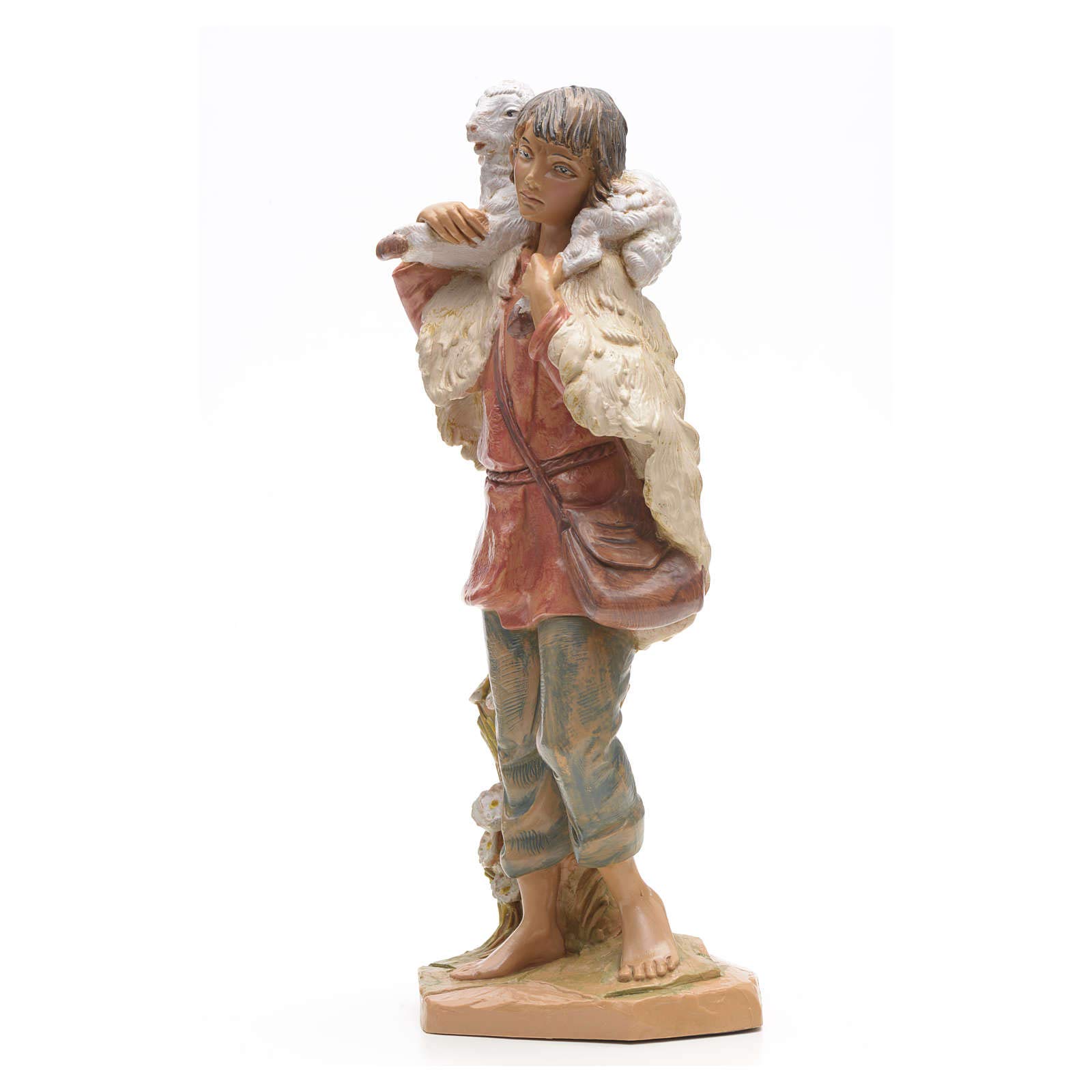 Holyart Presepe Fontanini: Pastore con pecora 30 cm Fontanini