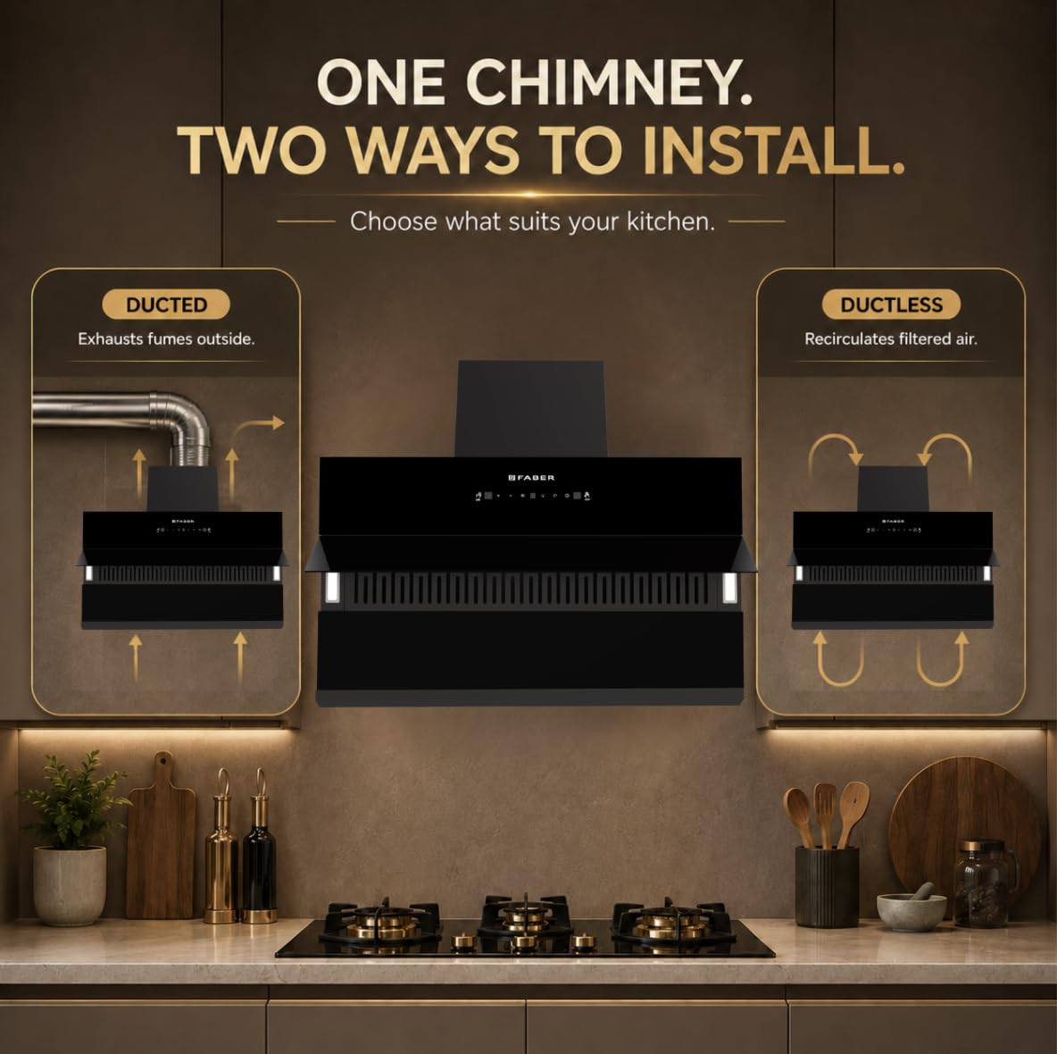 Faber Energy Chimney - Quiet & Efficient Kitchen Ventilation -3