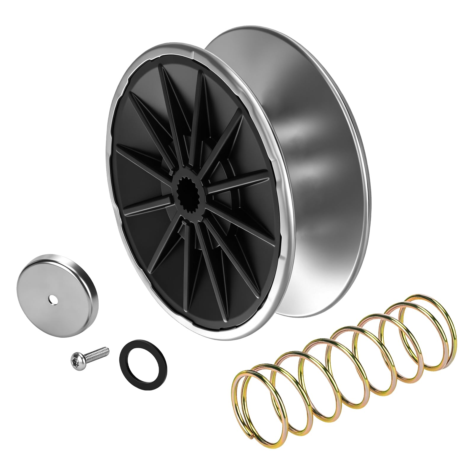 MIA12482 Secondary Transmission Variator Pulley Kit for Jo-hn Deere | Fits D105 E100 X105 X106 Garden Tractor Replaces MIA12482-image-10