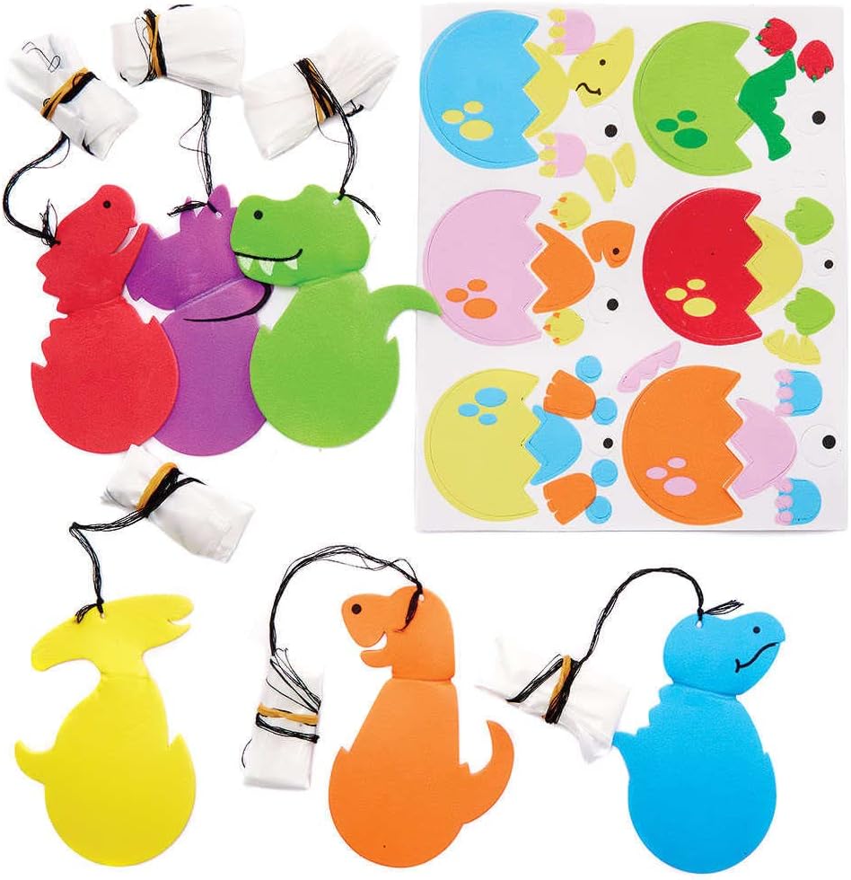 Baker Ross Dinosaur Parachute – Pack of 6 Children's Creative Hobbies (FC813)
