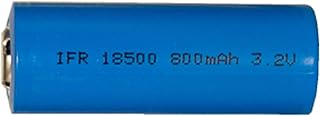 3 x 18500 3.2 Volt LiFePO4 Batteries (800 mAh)
