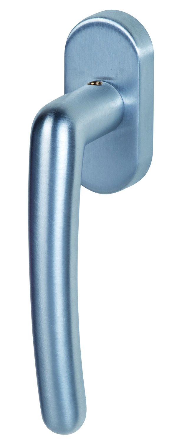 Poignée de porte Hoppe Alpertec CTS-R laiton chromé satiné tige 35 mm fensterbeschlag 32861510K1