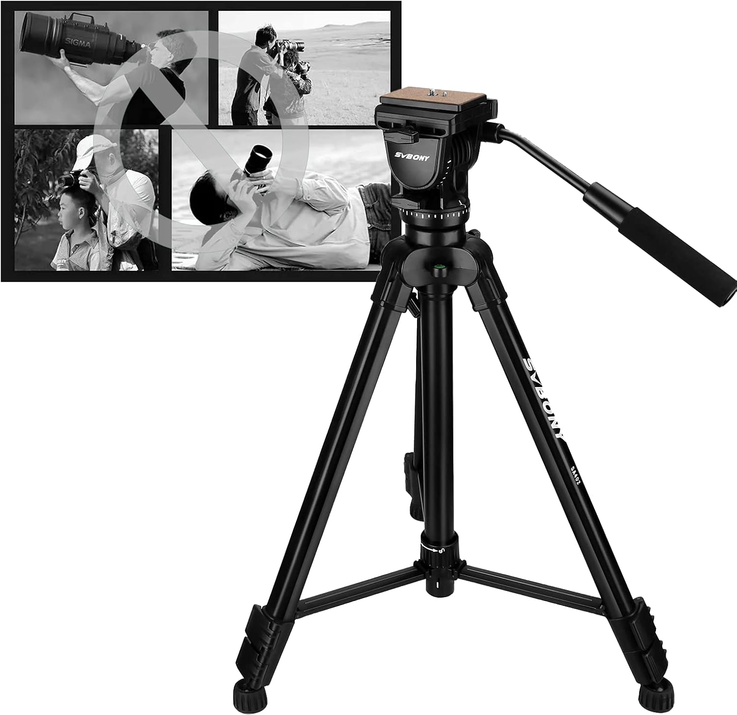 SVBONY SV28 100mm Angled Spotting Scope Bundle SA402 Tripod for Bird Watching, Target Shooting, Wildlife Viewing