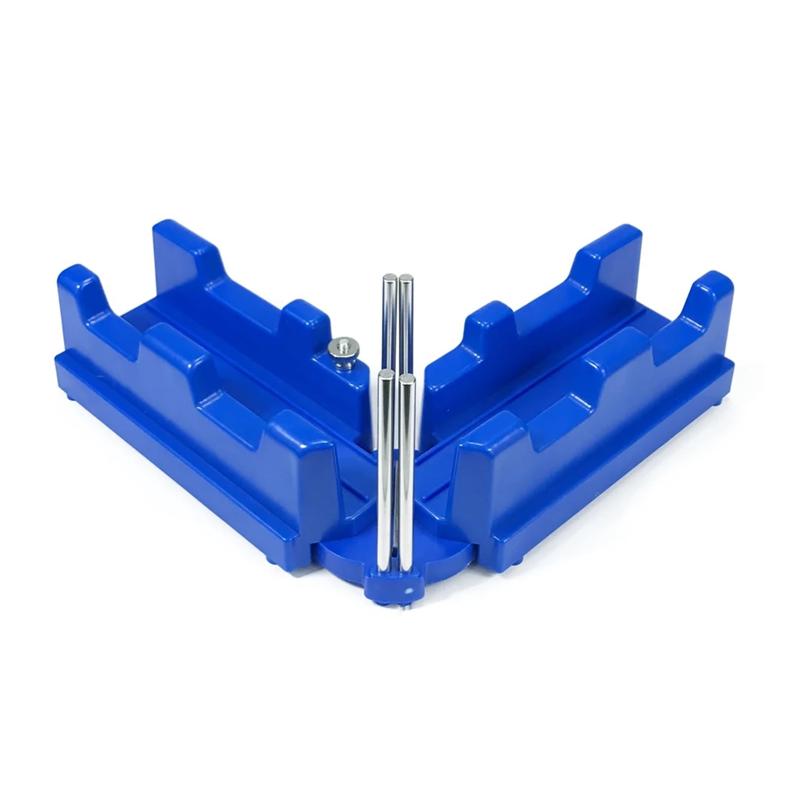 Dhyuacn Blue Mitre Saw Box 2 In 1 Miter Measuring Angle Sawing Cutting Tool 85-180°Measuing Bevels Measurement Precise Woodworking Hand Tools(Blue)