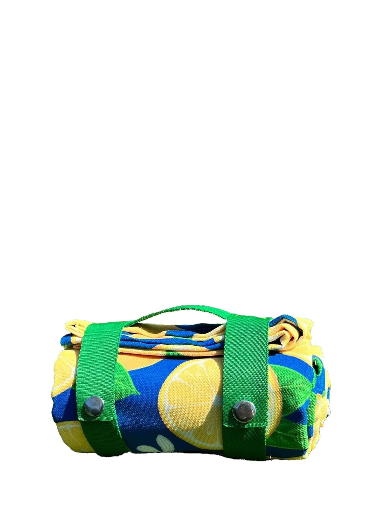 Urban Badger Limon Desenli Artha Piknik Örtüsü 150x150 Cm, Dayanıklı Kamp Ekipmanları, Kamp Aksesuarları