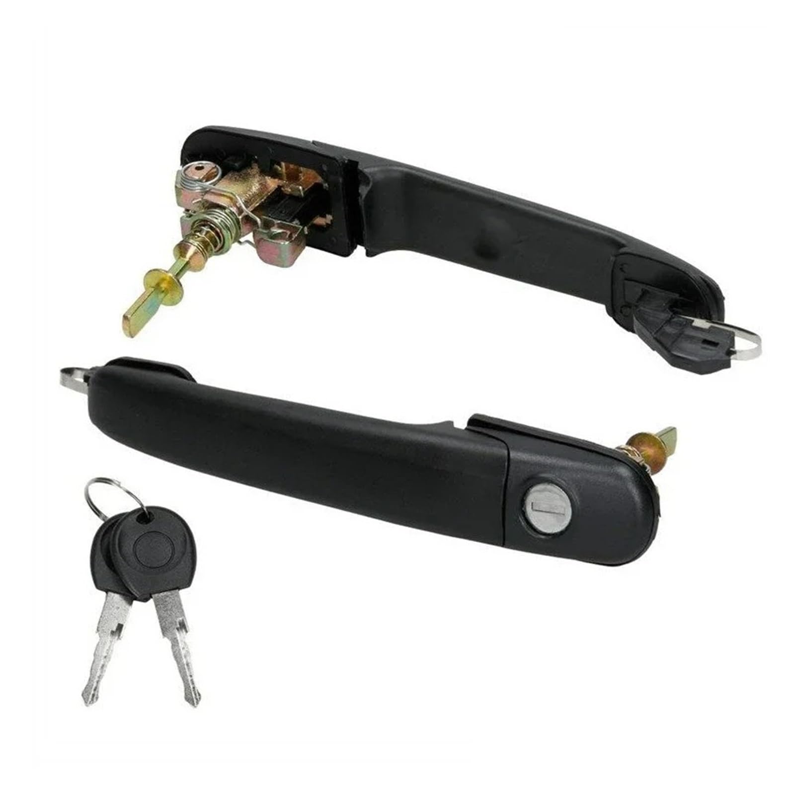 Nokrgqw 1Set Car Outer Door Handle For P-Olo For 6N 6N1 6N2 For Sharan For Seat For Alhambra For Galaxy Front Left Right Door Handle With 2 Same Keys