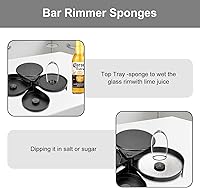 Vista 3 de 15 esponjas de barra de repuesto para barman para vidrio, cócteles, salter de margarita, bandejas de sal