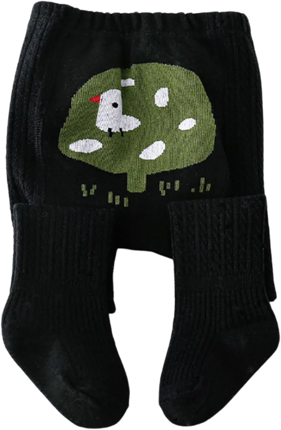 Toddler Socks, Fleece Lined Leggings for Girl Cartoon Cotton Stretch Stockings 0-5Y Autumn Spring Sweet Pantyhose