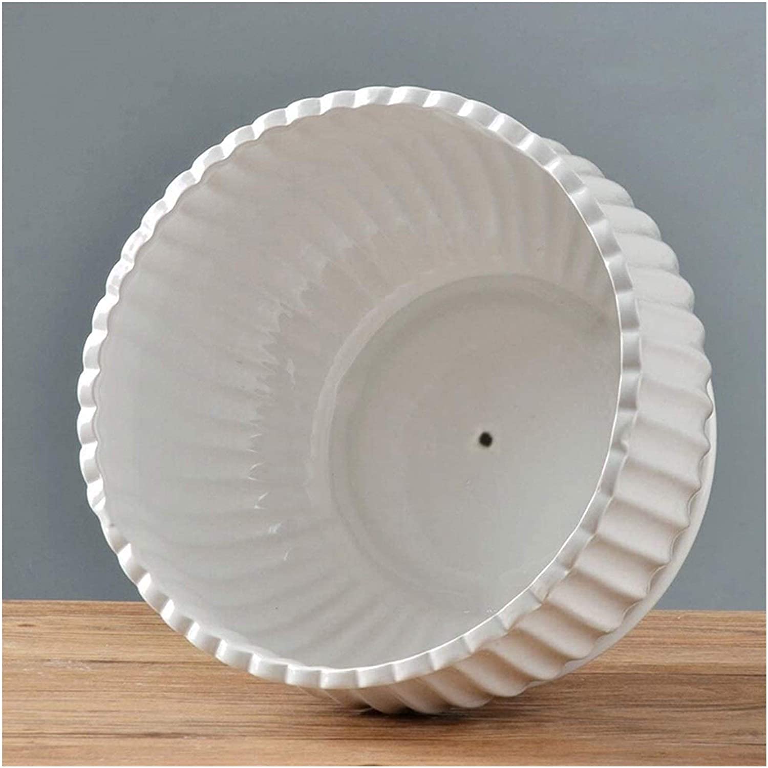 doniczki pojemniki na rośliny bardzo duże białe szerokie usta ceramiczna doniczka na kwiaty nowoczesny okrągły balkon zielona doniczka doniczki doniczkowe ceramiczne białe doniczki ze spodkami