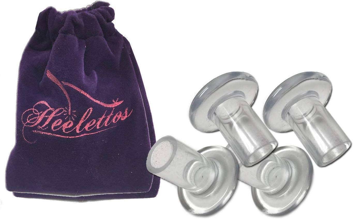 Heelettos Clear High Heel and Stiletto Shoes Protectors with Free Carry Pouch (2)