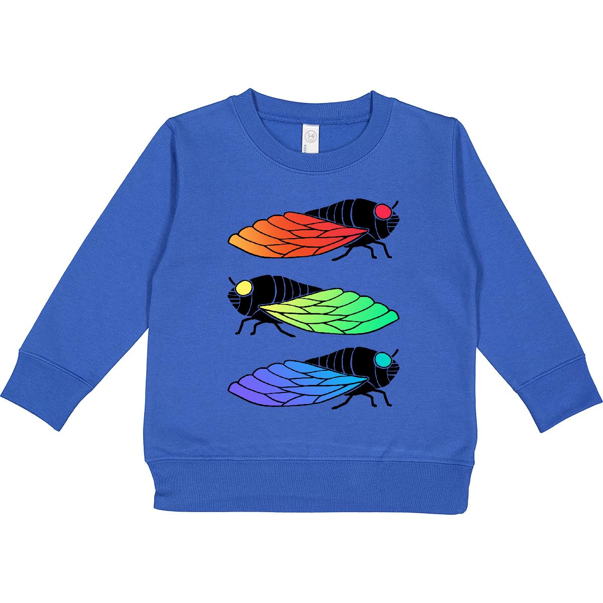 inktastic Colorful Cicadas Toddler Sweatshirt 2T Royal 43689