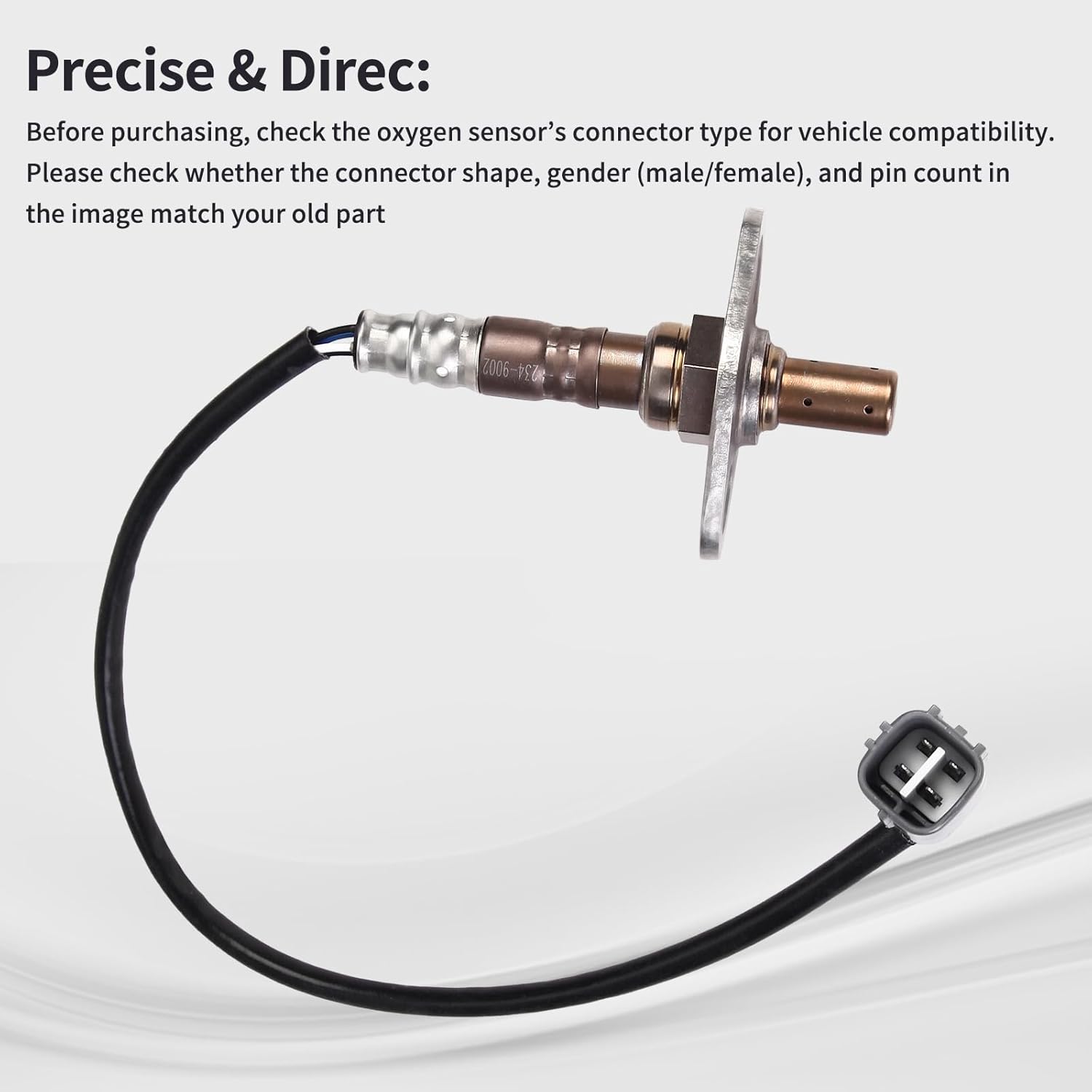 O2 Oxygen Sensor Upstream Fits for Toyota 4Runner 3.4L V6 2.7L L4 1999-2002, Tacoma 2.7L 2000-2002, Tacoma 2.4L L4 2001-2003 Replace 234-9002