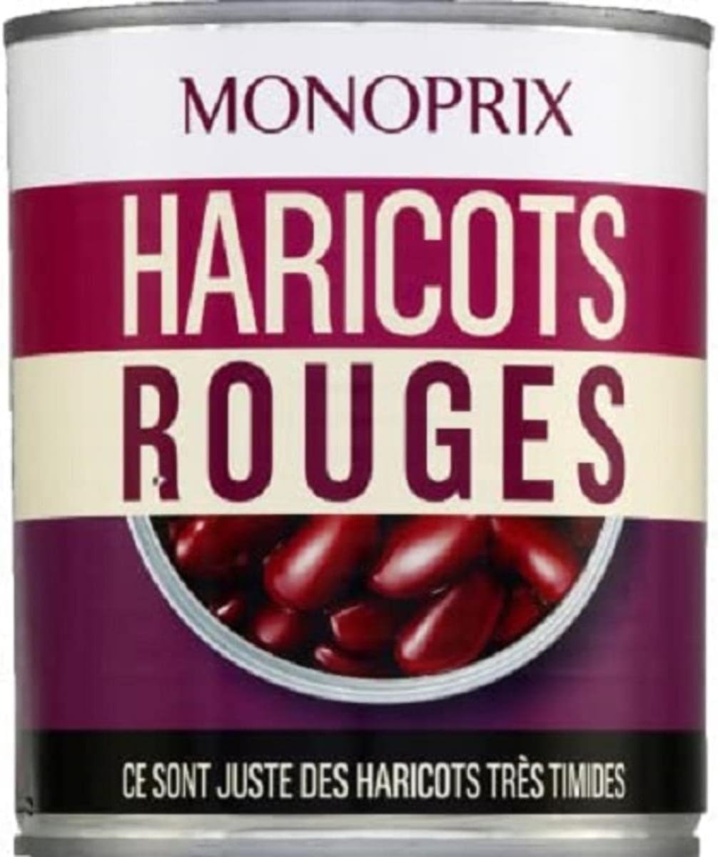 Monoprix Haricots rouges - La boîte de 500g net {goutt{ : Amazon.fr ...