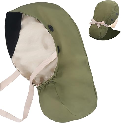 Miniatura 68 de ABAMERICA Gorras quirúrgicas para mujer, gorro de enfermera, soporte funcional para cola de caballo para cabello largo, individual o forrado