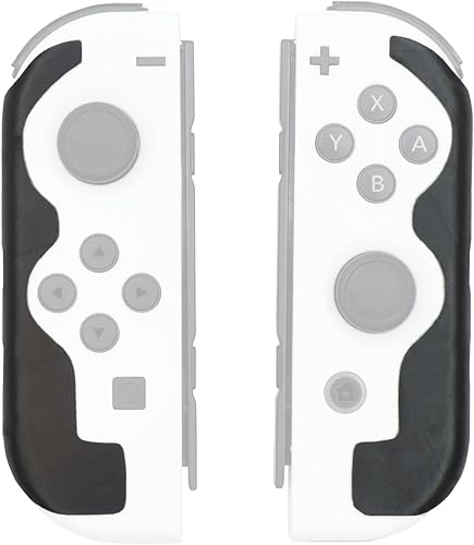 Setex Empuñaduras antideslizantes solo empuñaduras compatible con el controlador Switch Nintendo Joy-Con empuñaduras microestructuradas negro máximo