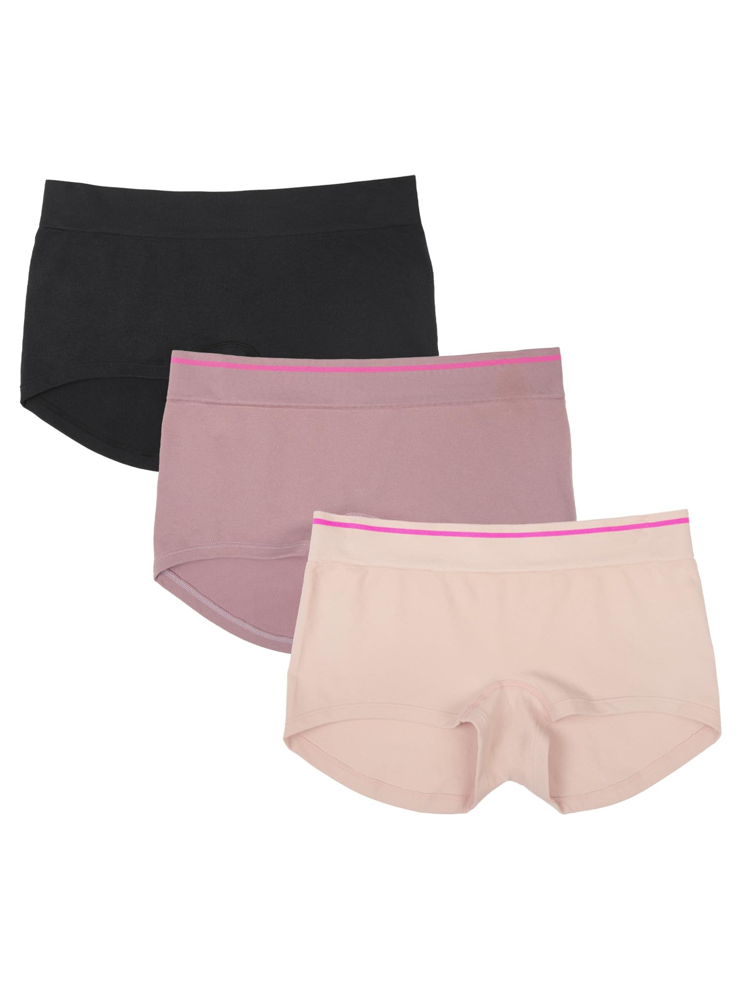 Fruit of the LoomA Fresh Collection Hey Shorty 3-Pack Seamless Boyshorts for Women’s Everyday Comfort