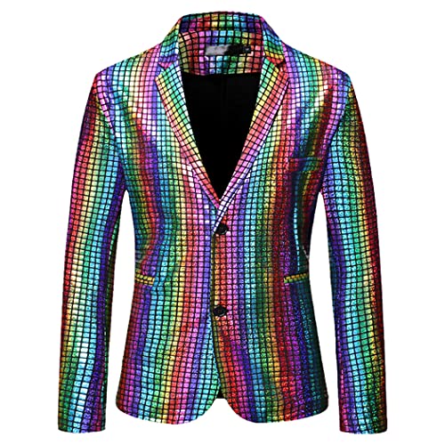 Blazer de scène homme à paillettes fini les déguisements ternes pour le carnaval