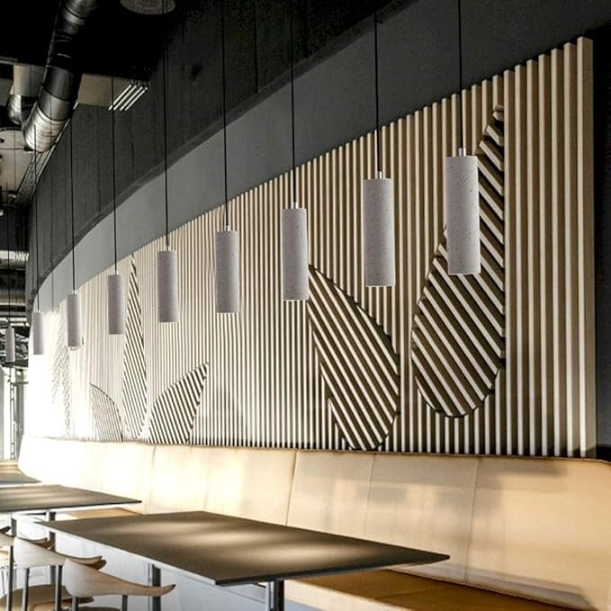 FanXus 3 STKS LED Beton Opknoping Hanglampen Creatieve Cement Ronde Buis Lange Artikel Kroonluchter Keuken Eiland Plafond Verlichtingsarmaturen Retro Industrie Decor Verlichting lamp Change for the better photo 2