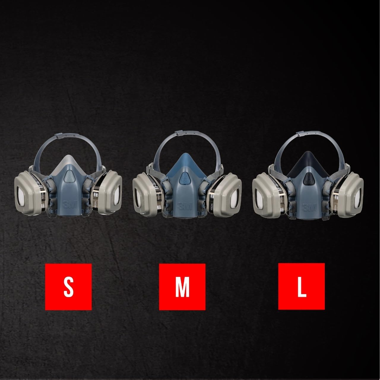 3M™ Advanced Comfort Reusable Respirator 7512P1-DC, OV/P95, Mdm, 1-Fcpc, 1-pr of 6001 Crtdgs, 2-prs 5P71 Fltrs, 1-pr 501 Rtnrs - Image 8