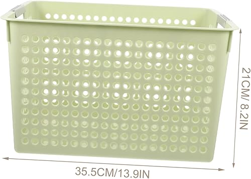 Miniatura 2 de Cesta de almacenamiento de plástico, cestas de plástico para almacenamiento de ropa, organizador de ahorro de espacio, organizador de artículos de