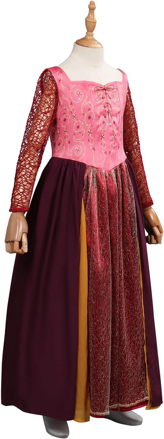 Girls Costume Dress Kids Witch Cosplay Halloween Outfit - Image 4