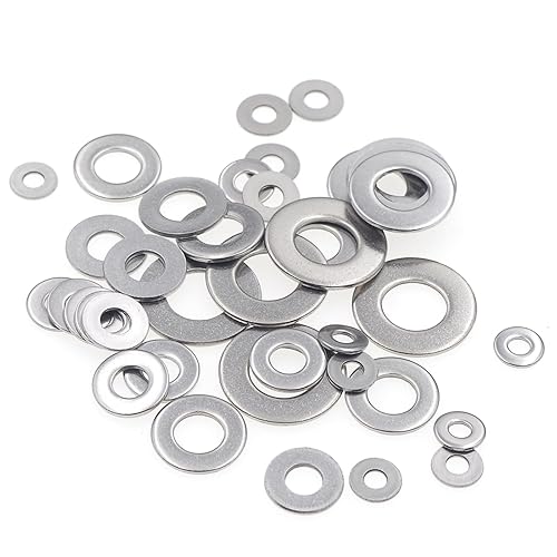 Miniatura 4 de HVAZI Kit surtido de arandelas planas de acero inoxidable #6 a 716
