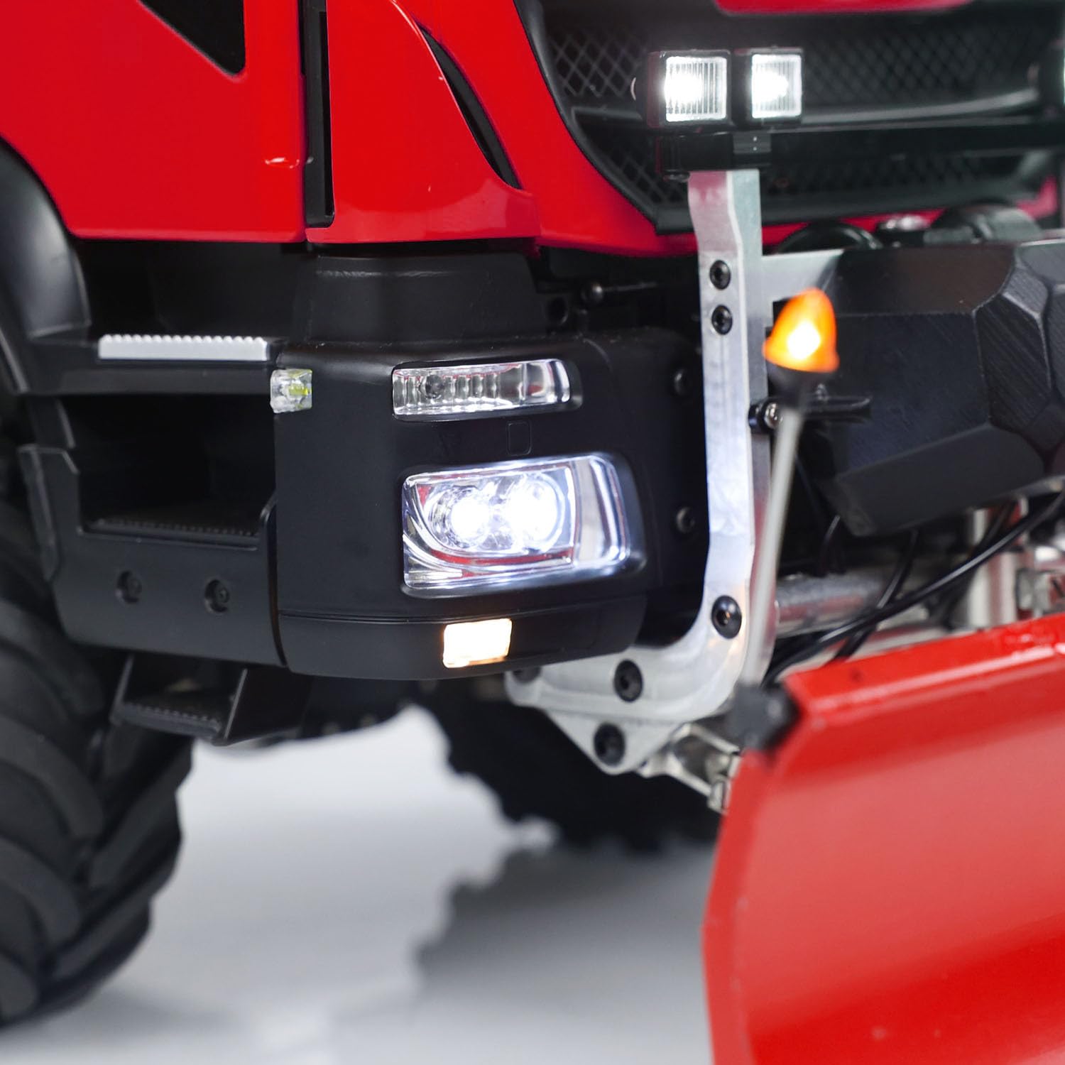 1/14 Snow Blade RC Benne Hydraulique Camion 4X4 Métal RC Dumper Voiture Modèle 2 Vitesse Transmission Lumière Son I6S Radio Controller