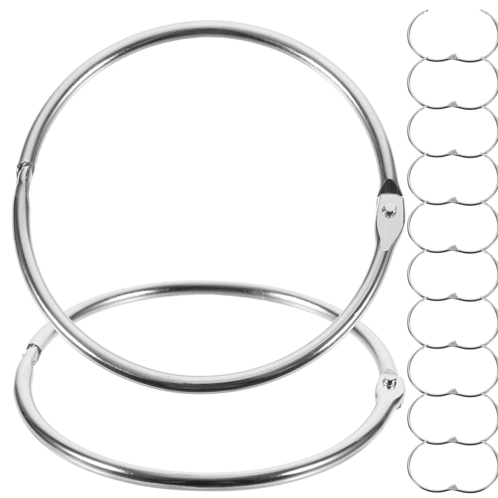 NUOBESTY 60stücke Buchringe Für Binder Für Scrapbooking Loseblatt-bindung Leichte Und Wiederverwendbare Binderinge Für Fotoalben Und Notizbücher