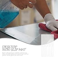 Vista 5 de DOITOOL 2 hojas autoadhesivas, autoamortiguantes, almohadillas antideslizantes o protectores de pared para tiras de mango, protector de puerta