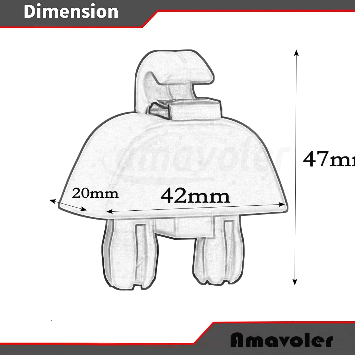 amavoler 2 PCS Gray Sun Visor Hook Clip Bracket Hanger Fit for Audi A6 C6 Quattro A7 A8 RS6, for VW Passat B7 Polo.OEM#:4F0857561.6RD857561.6R085756.