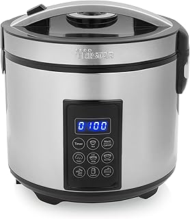 Tristar RK-6138 Digital Rice Cooker and Steam Cooker, 2.2L Capacity, 7 Preprogrammed Positions