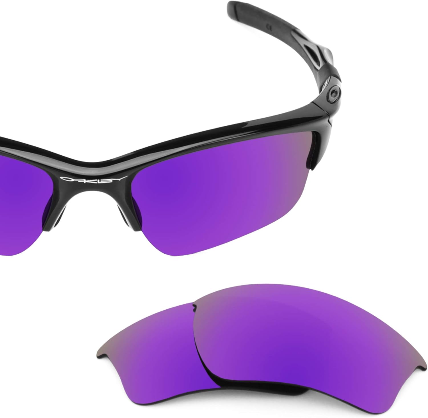 Revant Replacement Lenses for Oakley Half Jacket 2.0 XL OO9154 Sunglasses - Elite Polarized Mirrored Plasma Purple