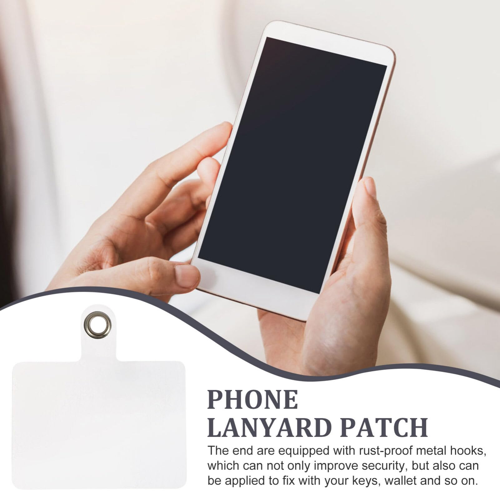 iplusmile Linguetta Per Cordino Universale Per Telefono Senza Adesivo Linguetta Per Cavo Per Telefono In Pvc Trasparente