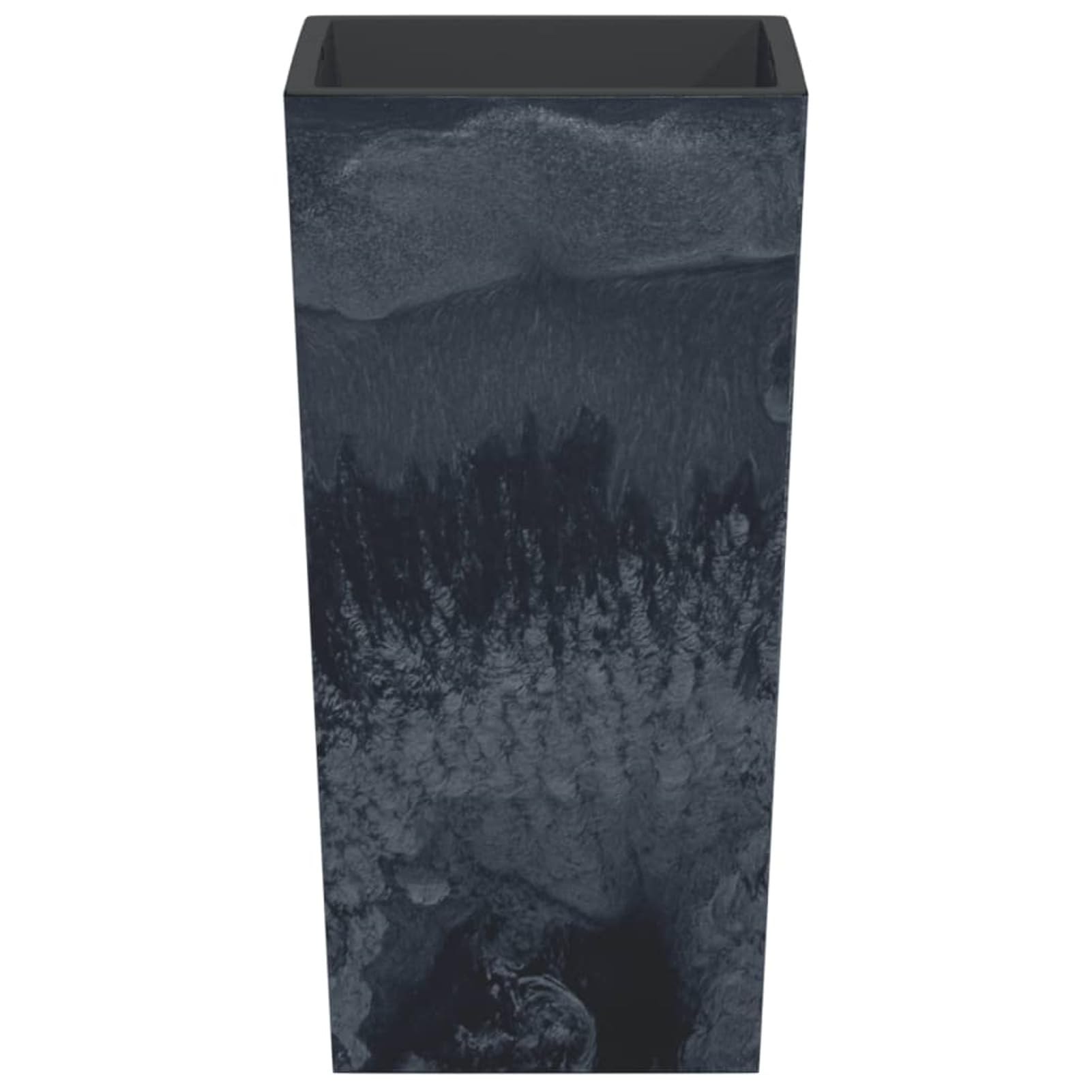 Gecheer Macetero Exterior Macetero Grande,Arriate Exterior Grande Macetero Huerto Urbano Maceta Macetero Mimbre con Interior extraíble Gris Antracita 11/26,5L,Jardinera Decorativa Interior Exterior