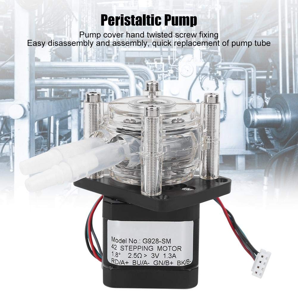 Bomba Peristáltica con Motor Paso a Paso - Instalación Rápida - Gran Flujo y Anticorrosión para Laboratorio