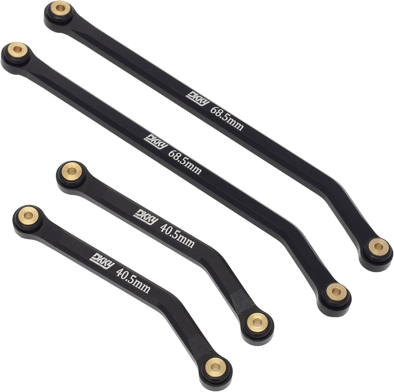 DKKY CNC Aluminum High Clearance for 1/24 RC Crawler LWB 133.5mm Axial SCX24 AXI90081 Deadbolt AXI00004 B17 Upgrades (Black)