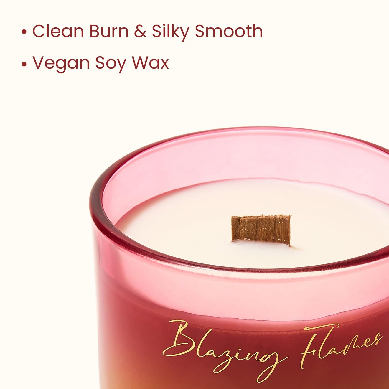 M&SENSE Scented Candle with Crackling Wick, Blazing Flames 270g, 60 Hours Long Burning Time,Perfect Christmas Gifts for Women - Image 4