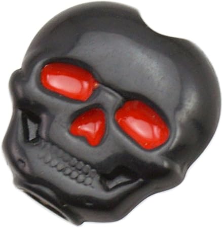 ペグ 骷髅パータン ボタン / 全3色 6個セット 骷髅パータン ボタン クラシックギター チューニング チューナーボタン - 黒, 説明したように