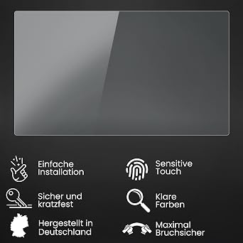 Bruni Screen Protector compatible with Topdon ArtiDiag800 BT Protector Film, crystal clear Protective Film (2X)