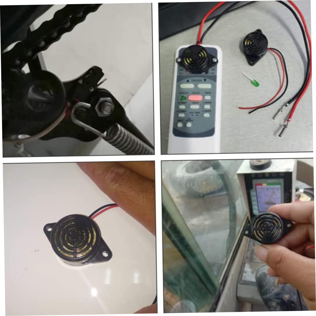 Buzzer piezoele, segnale acustico di cicalino, allarme del cicalino DC 3-24V attivo Brumer acustico Piezo Elettronico Sunitore continuo con filo di piombo, allarme del cicalino, beep elettronico