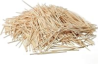Happy Hippo Bamboo Wooden Toothpicks, Traditional Single Point Bulk 1000 Pack for Home, Parties & Restaurants