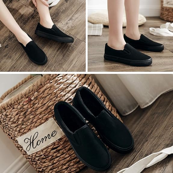 20 Pack Bulk Tennis Shoes for Homeless Men, Women, Summer, Winter | Black House Shoes for Guests Bulk Washable Sizes S, M, L3