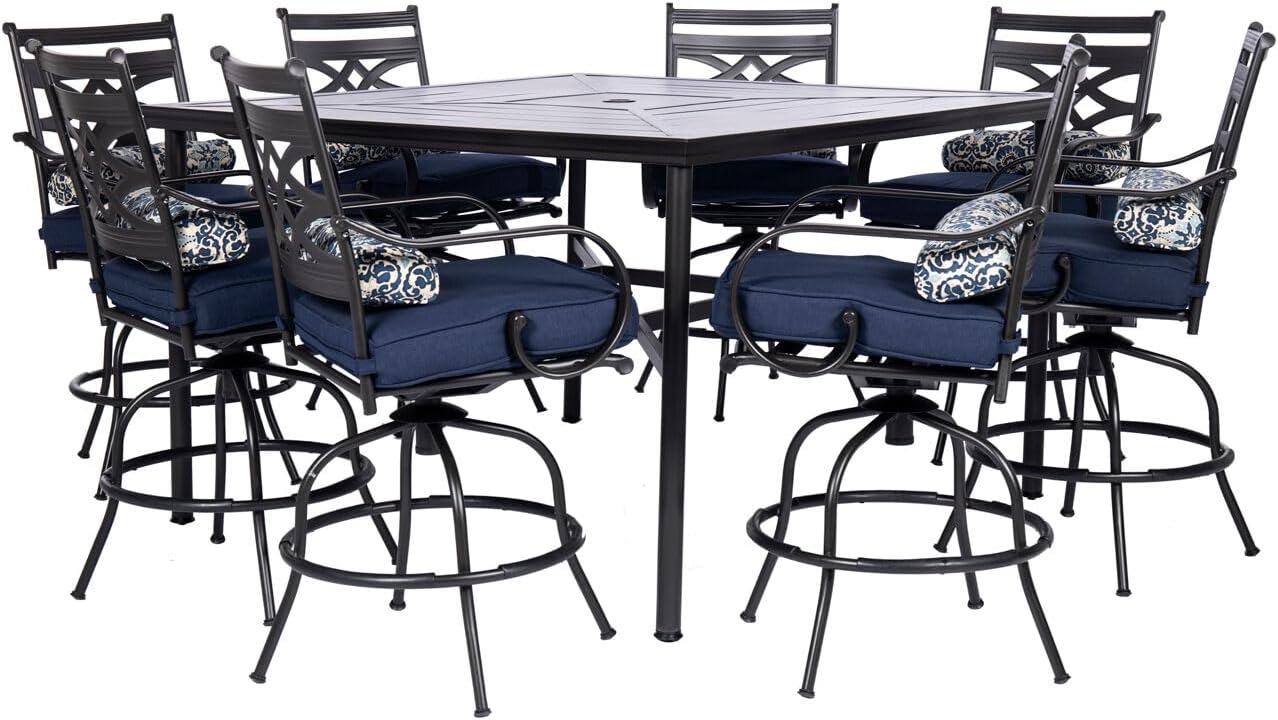 Hanover Montclair 9-Piece Outdoor Dining Set