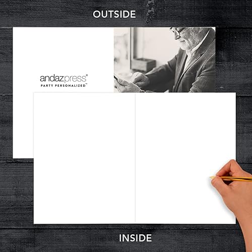 Miniatura 4 de Andaz Press Tarjeta de jubilación jumbo personalizada de 8.5 x 11 pulgadas con sobre, tarjeta de felicitación con foto personalizada, tarjetas de
