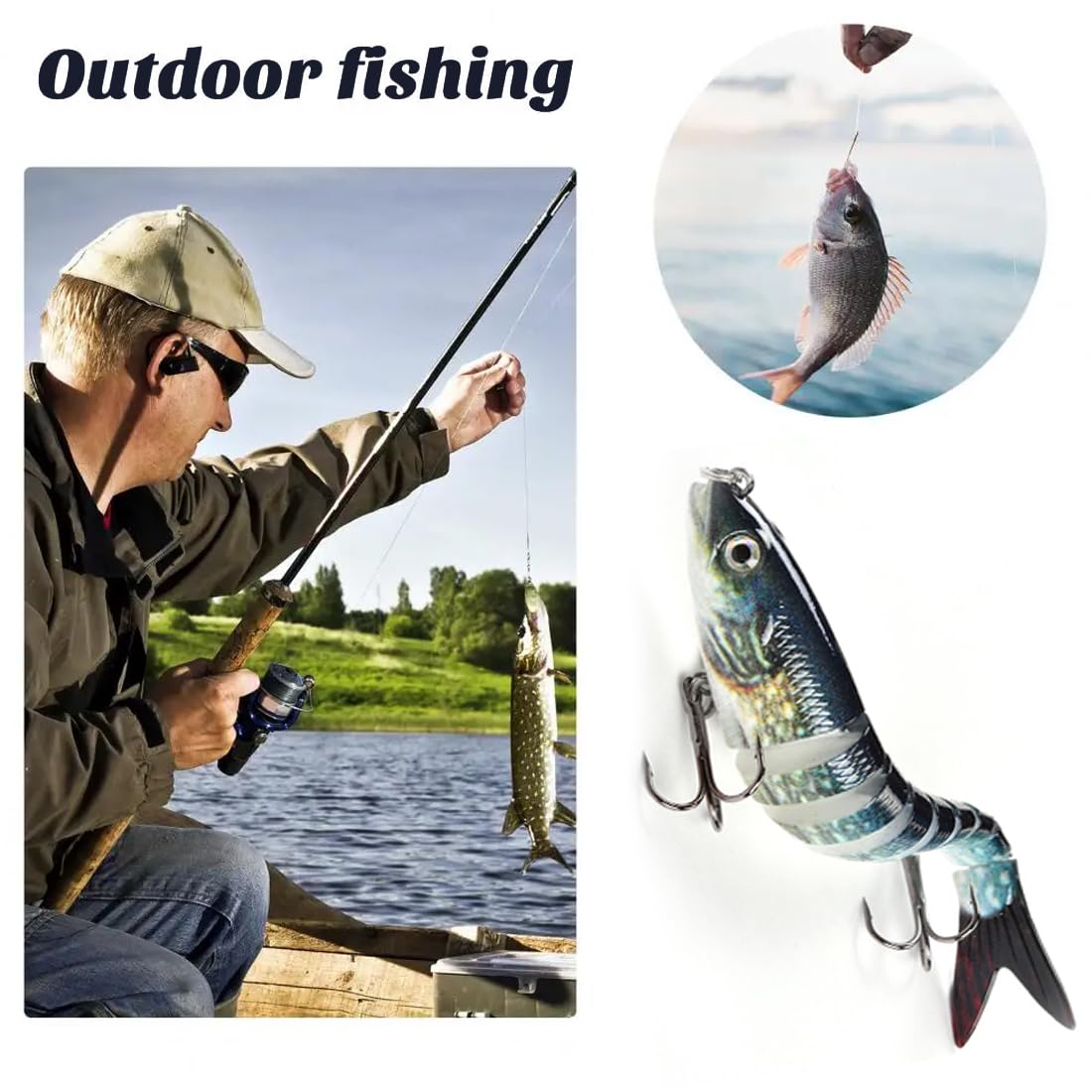 Oolures Lot De Leurres De Pêche Réversibles De Luxe Pour Bar, Brochet