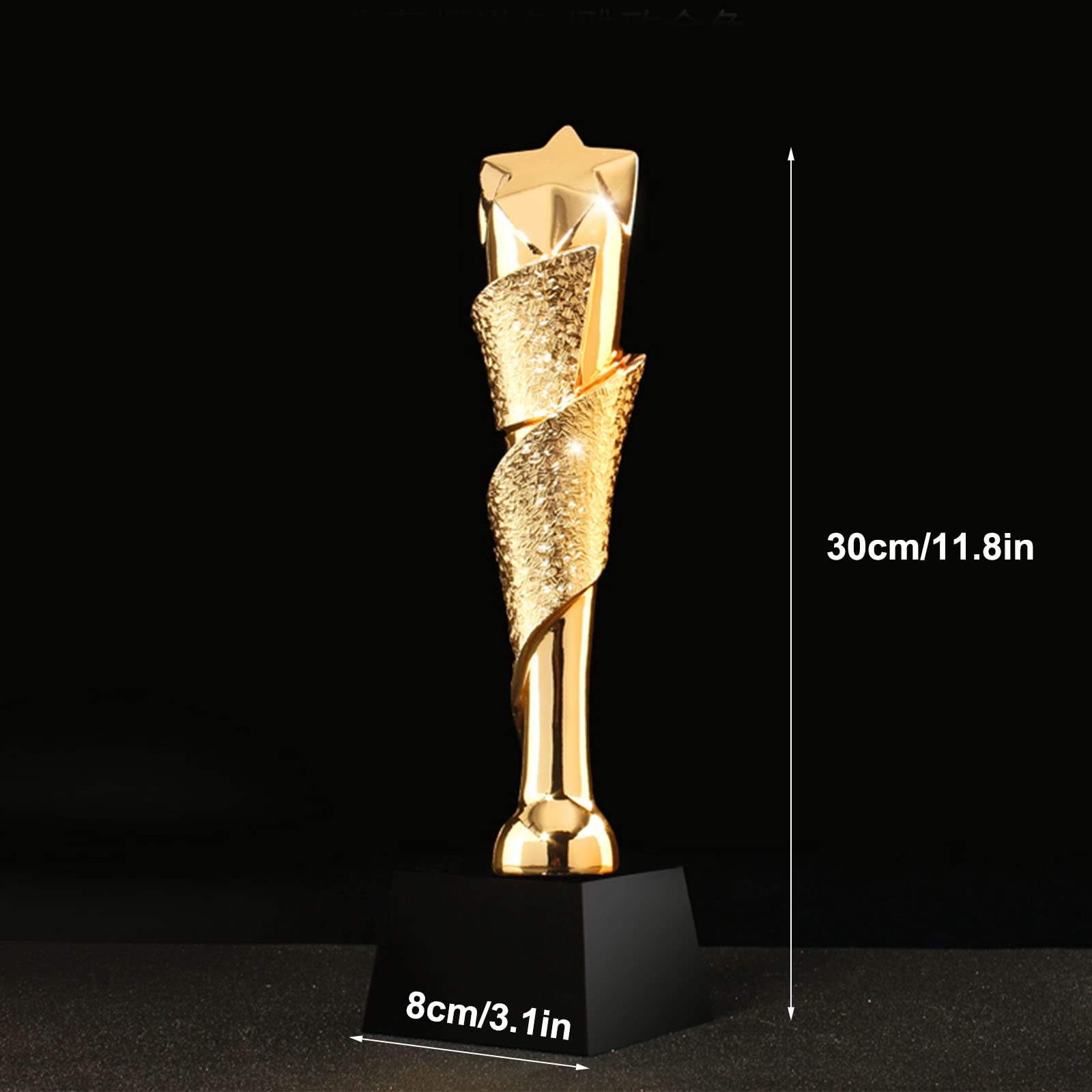 Trophée d'or Trophée De L'excellent Employé Trophée De La Réunion Annuelle Trophée De L'étoile Contenu Personnalisable