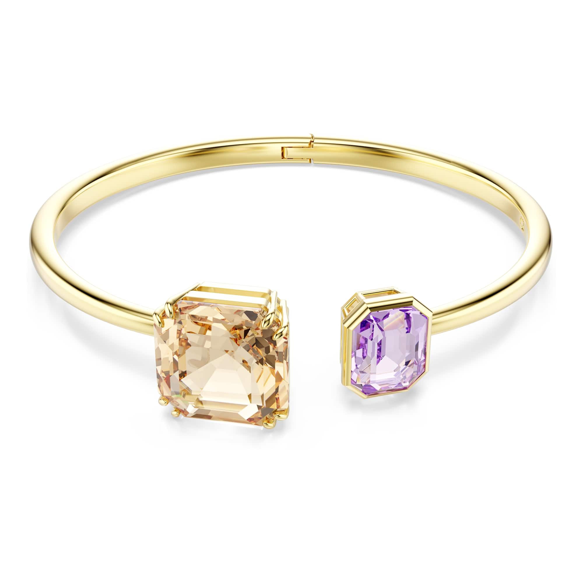 Swarovski Bransoletka Millenia, ośmiokątna, wielokolorowa, pozłacana