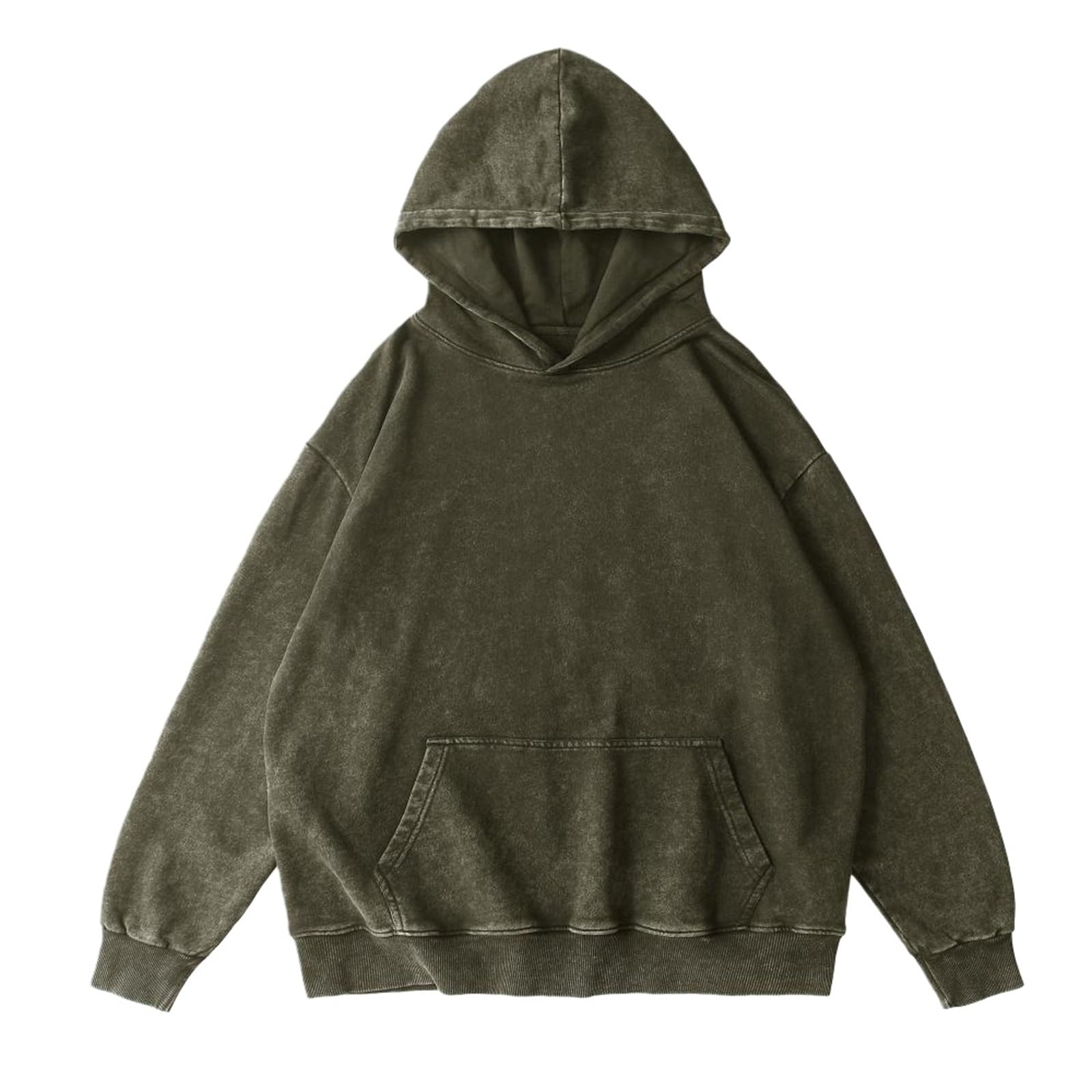 Męskie bluzy oversize Acid Wash Casual Vintage Bawełna Ciężki Polar Pulower Hip Hop Streetwear Bluza Unisex