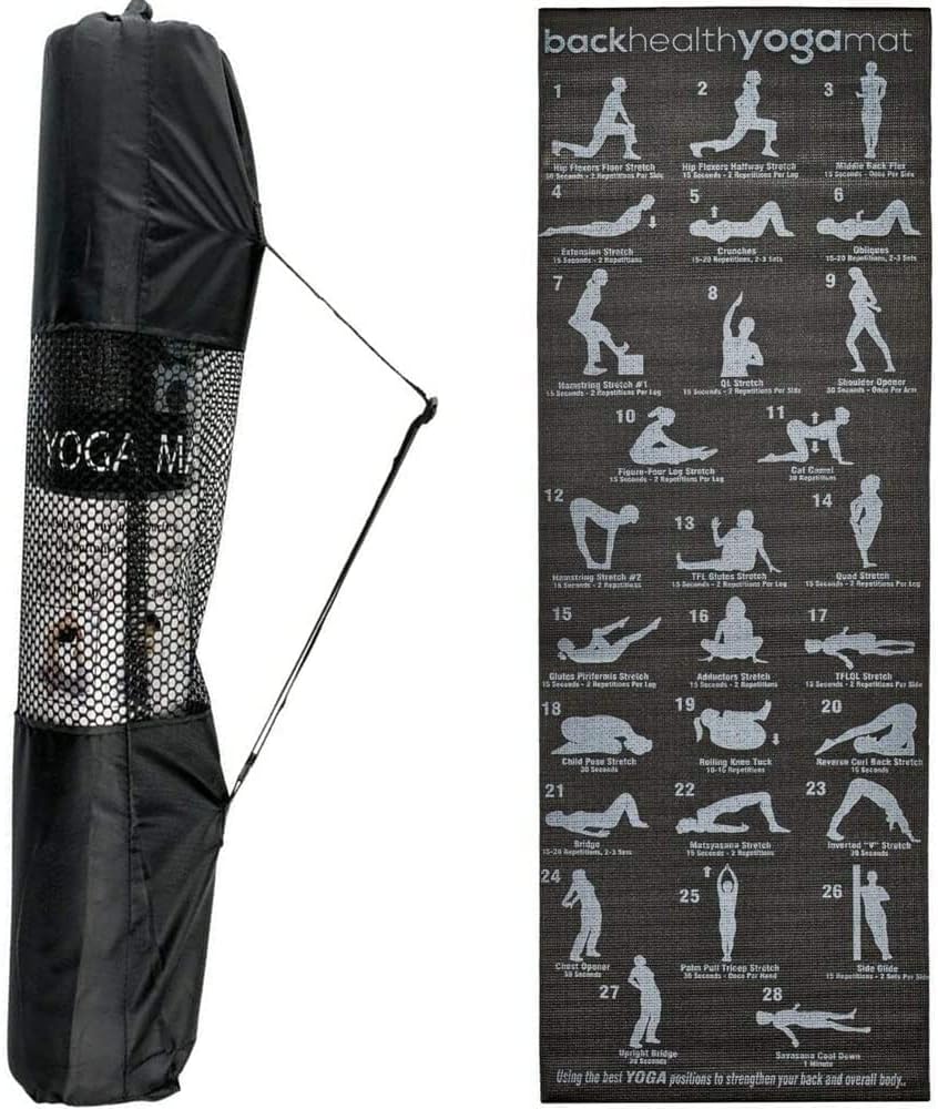 Fairtrade Wholesale New Yoga Mat with 28 Yoga Positions - Non Slip Bottom
