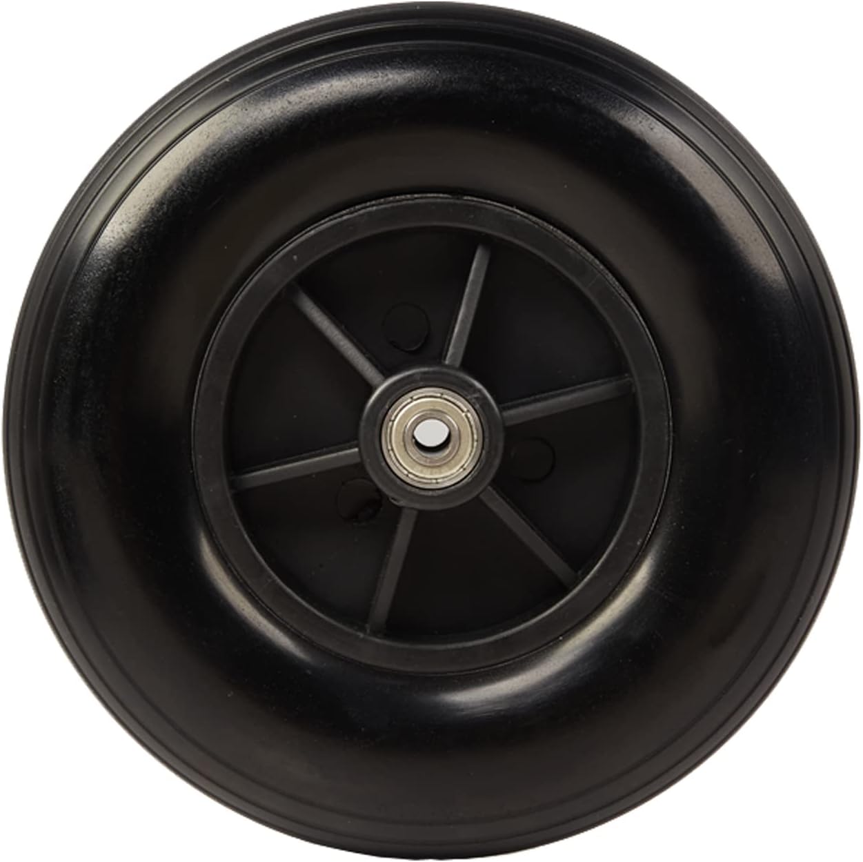 8" x 2" Wheel Replacement Parts for Wheelchairs Walker Wheels,Suit for Jazzy, Quantum, Jet Powerchairs, Most Standard Wheelchairs Electric Wheelchair Replace,Black PU Solid tyre,5/16" Bearings (1) : Health & Household